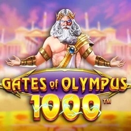 Gates of Olympus 1000 online game logo by Pragmatic Play on hommersoncasino.org